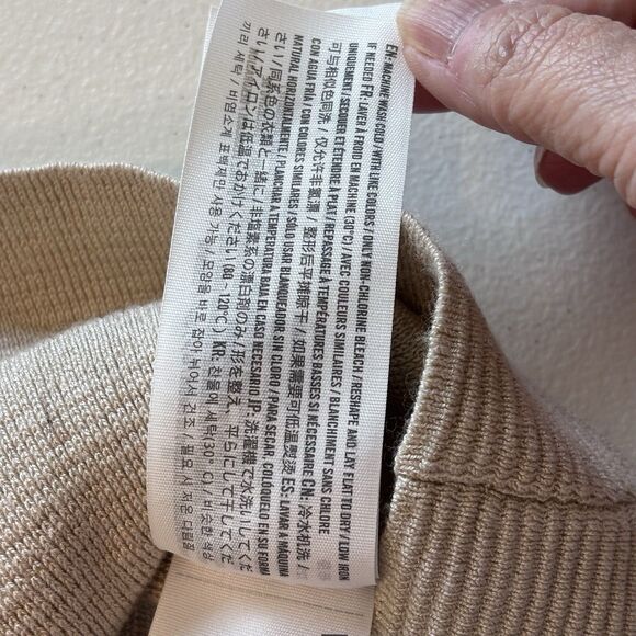 Abercrombie Fitch Knit Ribbed Sleeveless Mini Sweater Dress Chest Cutout Size ST - Picture 12 of 14